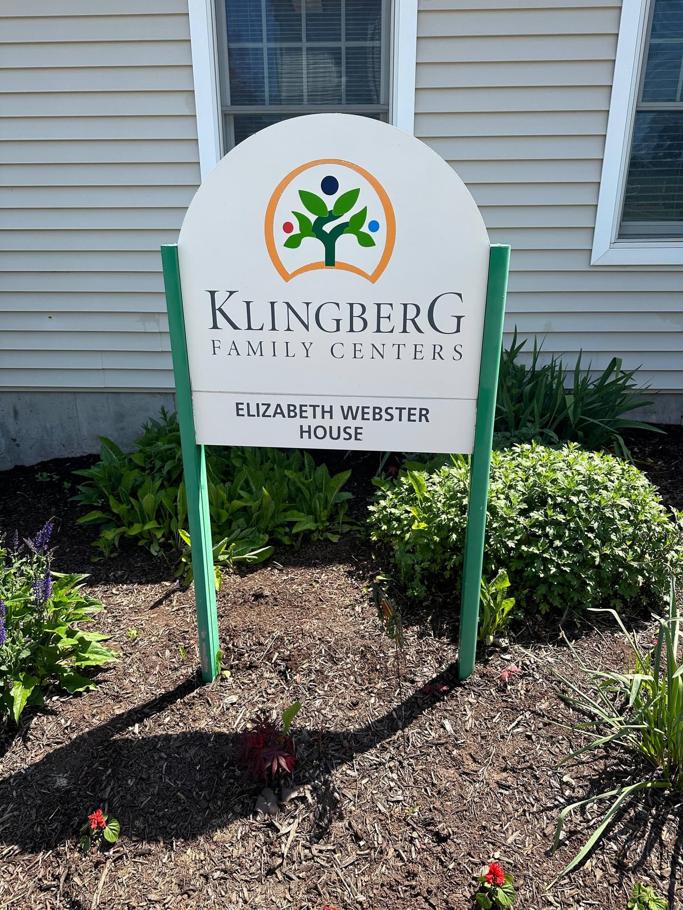 Klingberg Family Centers Elizabeth Webster House sign